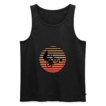 Radball Sport Bike - Men's Premium Organic Tank Top - black - Front - Michal (187cm)