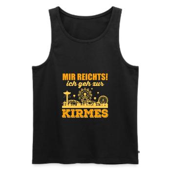 Kirmes Showman Vintage Saying Funny Joke - Men's Premium Organic Tank Top - black - Front - Michal (187cm)