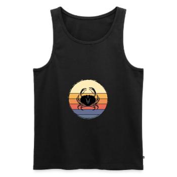 Krebs Sternzeichen Astrologie Sternbild - Männer Premium Bio Tank Top - Schwarz - Vorne - Michal (187cm)