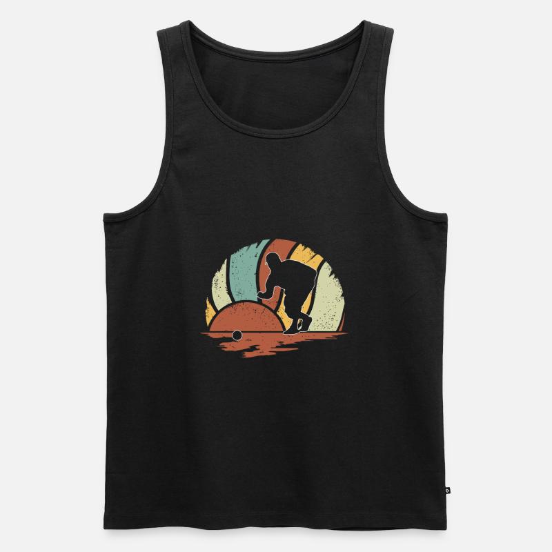 Boule petanque boccia - Männer Premium Bio Tank Top - Schwarz
