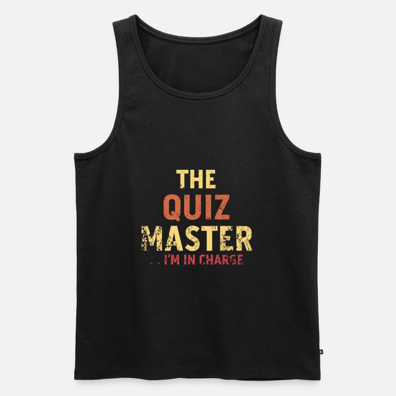 Quiz Master - Männer Premium Bio Tank Top - Schwarz