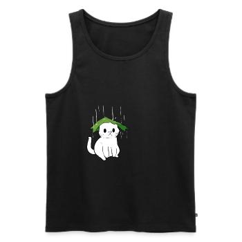 Umbrella Cute Pet Owner Gift - Men's Premium Organic Tank Top - black - Front - AI Model Male 178 light (178cm)