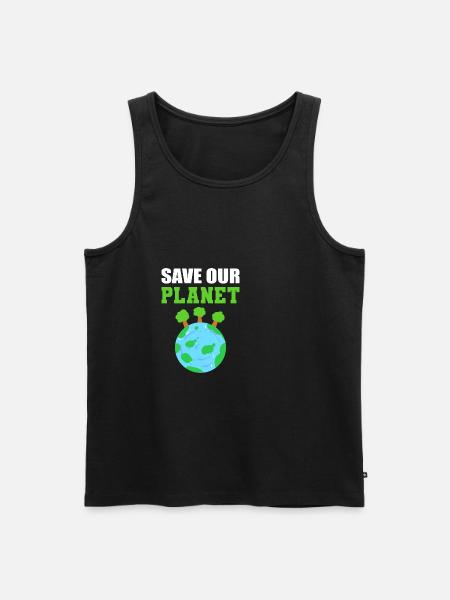Save our planet Conservationist Poison - Men's Premium Organic Tank Top - black