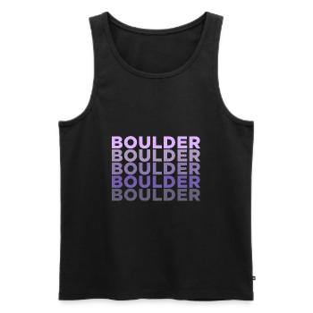 Bouldern Klettern Sportarten Turnhalle Wand - Männer Premium Bio Tank Top - Schwarz - Vorne - AI Model Male 178 light (178cm)