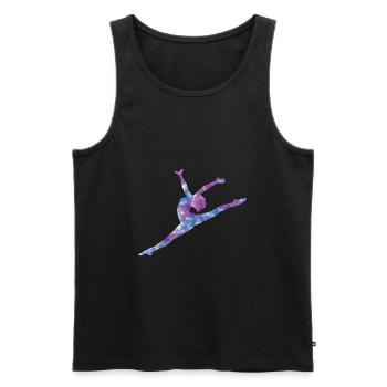 do gymnastics - Men's Premium Organic Tank Top - black - Front - AI Model Male 178 light (178cm)