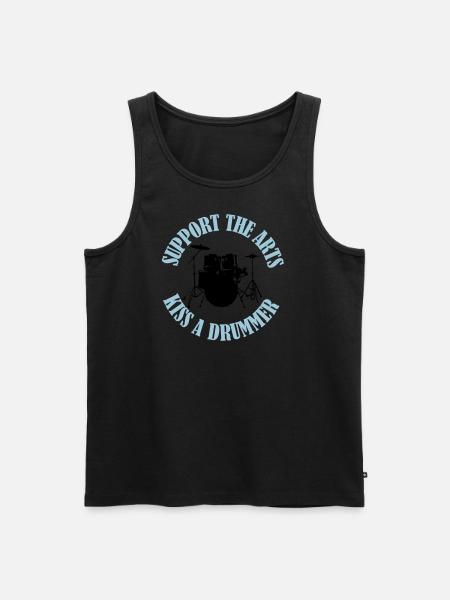 Drumset2 - Débardeur bio Premium Homme - noir
