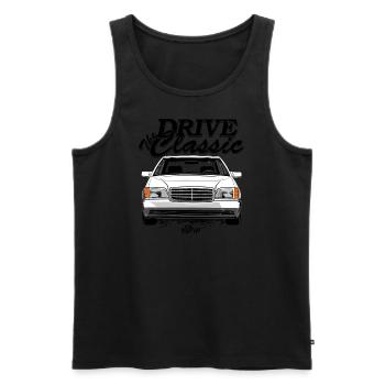 W140 drive the classic - Men's Premium Organic Tank Top - black - Front - AI Model Male 178 light (178cm)