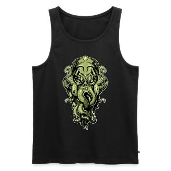 Cthulhu Lovecraft - Men's Premium Organic Tank Top - black - Front - AI Model Male 178 light (178cm)
