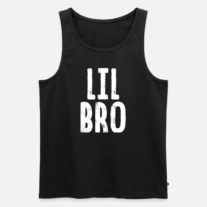 Lil Bro - Männer Premium Bio Tank Top - Schwarz