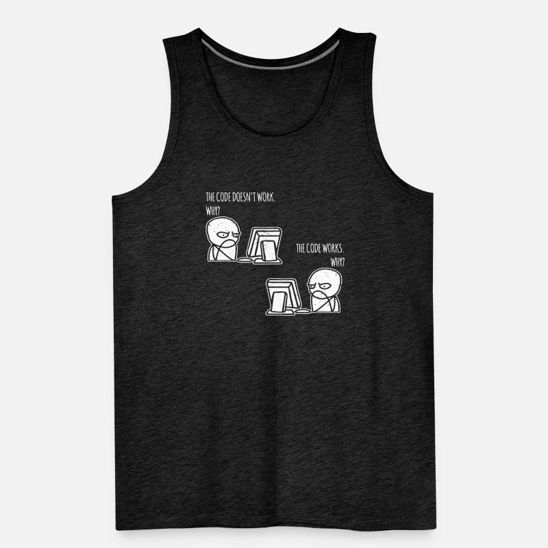 the code works why Programmer Computer Nerd Männer Premium Bio Tank Top