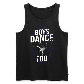 Breakdance Musik Breaking BBoy Bgirl - Männer Premium Bio Tank Top - Schwarz - Vorne - AI Model Male 178 light (178cm)