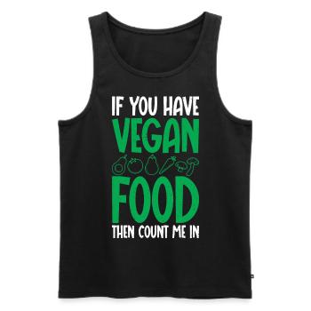 If you want vegetarian-vegetable-lover-graphic of the - Men's Premium Organic Tank Top - black - Front - Michal (187cm)
