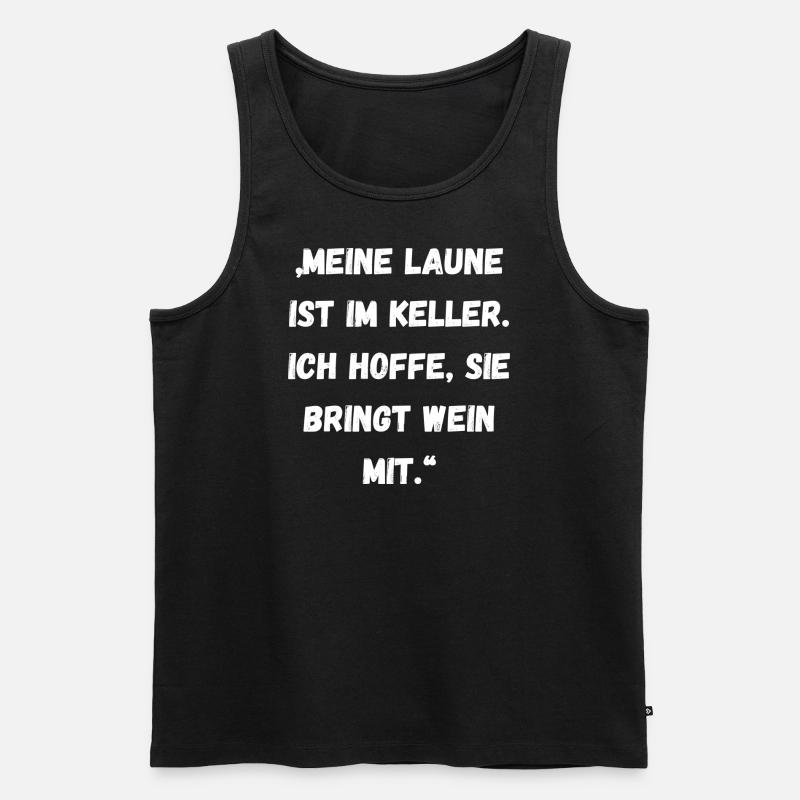 Spruch - Männer Premium Bio Tank Top - Schwarz