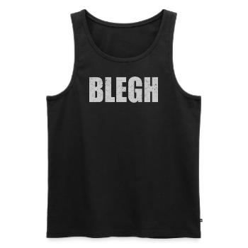 Blegh Metalcore Deathcore - Männer Premium Bio Tank Top - Schwarz - Vorne - AI Model Male 178 light (178cm)