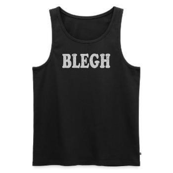 Blegh Metalcore Deathcore - Männer Premium Bio Tank Top - Schwarz - Vorne - AI Model Male 178 light (178cm)