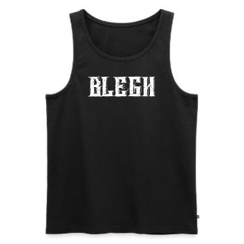 Blegh Metalcore Deathcore - Männer Premium Bio Tank Top - Schwarz - Vorne - AI Model Male 178 light (178cm)