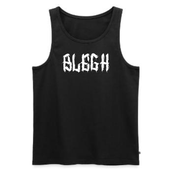 Blegh Metalcore Deathcore - Männer Premium Bio Tank Top - Schwarz - Vorne - AI Model Male 178 light (178cm)