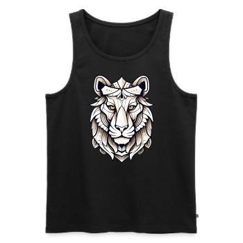 WildYou - Débardeur bio Premium Homme - noir - Devant - AI Model Male 178 light (178cm)