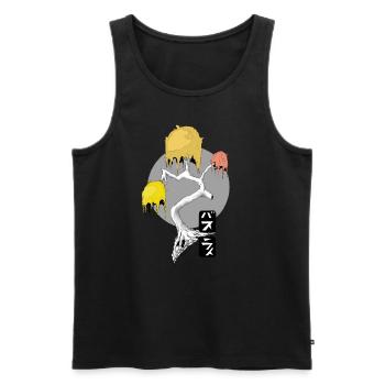 Tree - Männer Premium Bio Tank Top - Schwarz - Vorne - Michal (187cm)