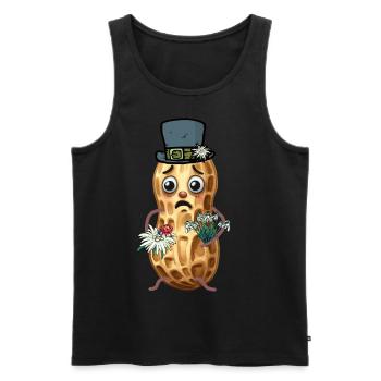 Peanuts Peanut Spring Switzerland Tyrol Nut - Men's Premium Organic Tank Top - black - Front - AI Model Male 178 light (178cm)