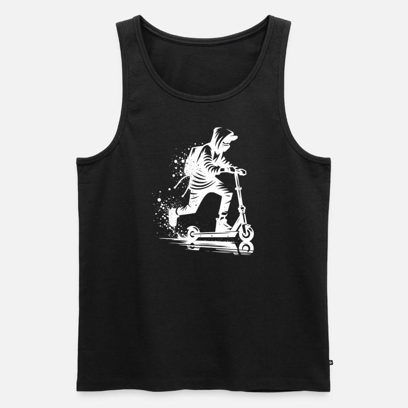 Conception de scooter - Débardeur bio Premium Homme - noir