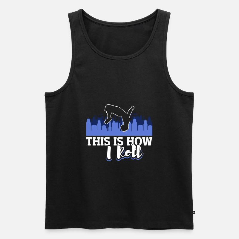 Parkour Freerunning Traceur - Männer Premium Bio Tank Top - Schwarz