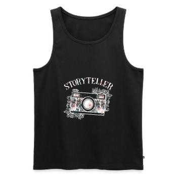 Photography Camera Lens - Männer Premium Bio Tank Top - Schwarz - Vorne - AI Model Male 178 light (178cm)