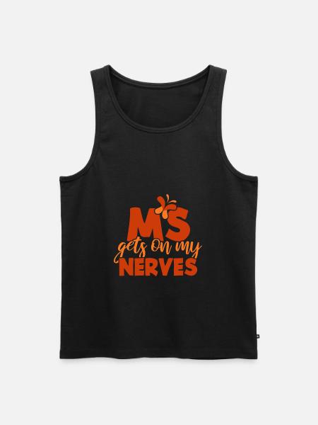 MS gets on my Nerves - Men's Premium Organic Tank Top - black
