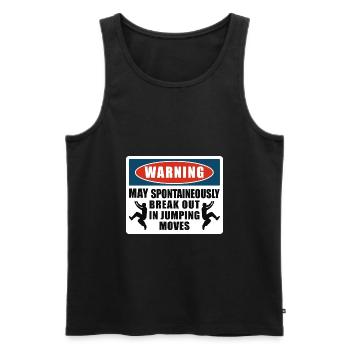 Parkour Freerunning Traceur - Männer Premium Bio Tank Top - Schwarz - Vorne - Michal (187cm)