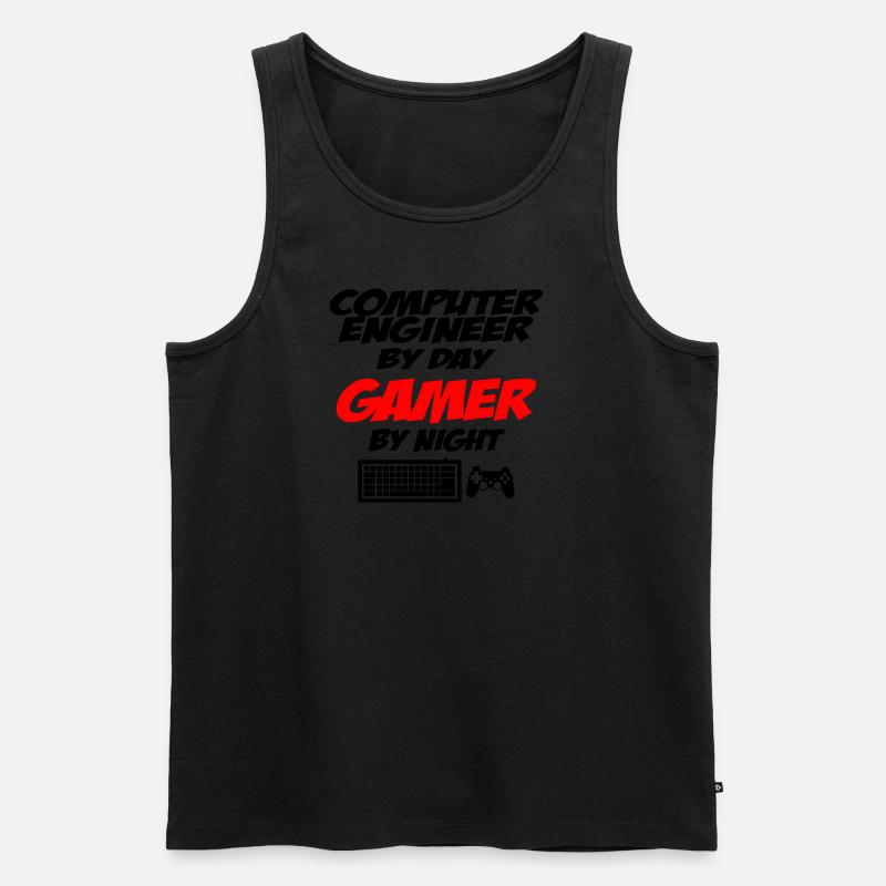 Computer engineer - Men's Premium Organic Tank Top - black