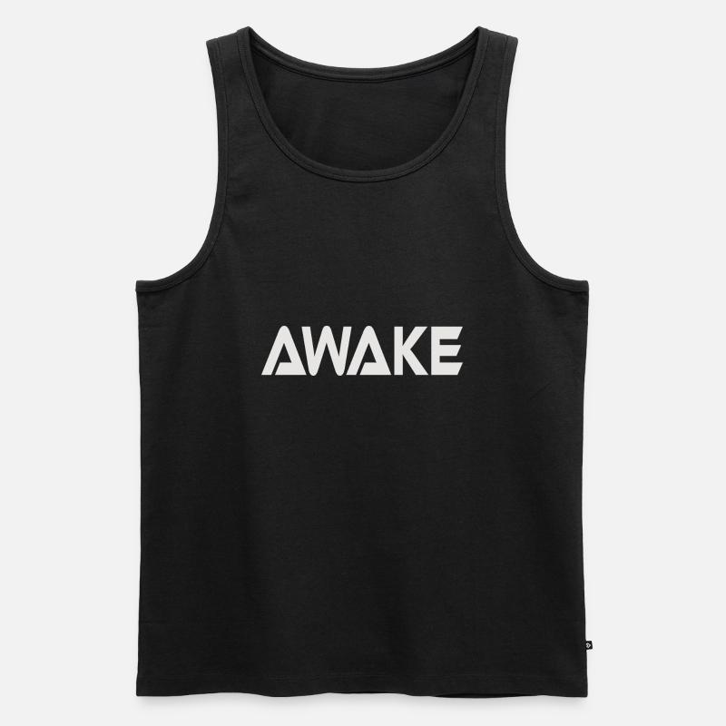 AWAKE - Männer Premium Bio Tank Top - Schwarz