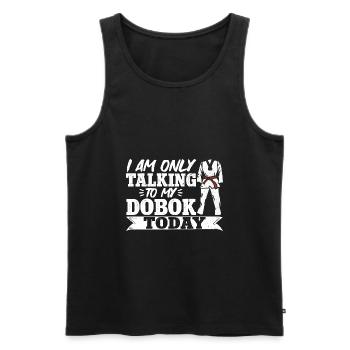 TKD Korean Martial Arts Tae Kwon - Männer Premium Bio Tank Top - Schwarz - Vorne - Michal (187cm)