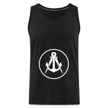Boat builder Shipbuilder Guild Sign - Men's Premium Organic Tank Top - charcoal grey - Front - Alexander (188cm)