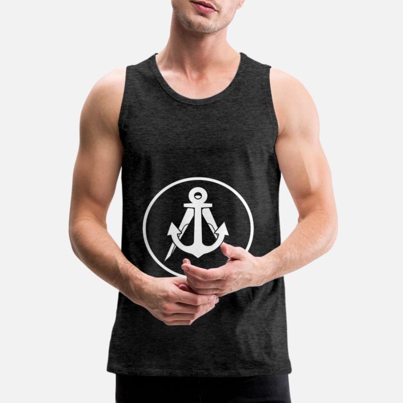 Constructeurs de bateaux constructeurs de bateaux constructeurs de bateaux signes de corporation Débardeur bio Premium Homme