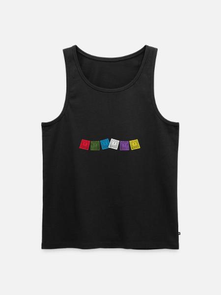 Sherpa flags - Men's Premium Organic Tank Top - black