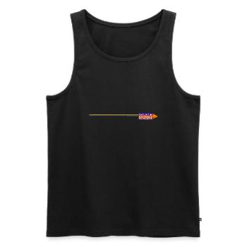 New Years rocket - Men's Premium Organic Tank Top - black - Front - AI Model Male 178 light (178cm)