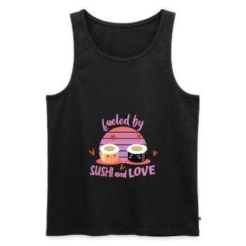 Sushi - Männer Premium Bio Tank Top - Schwarz - Vorne - Michal (187cm)