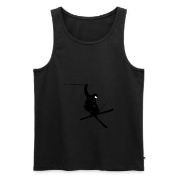 Skieurs - Débardeur bio Premium Homme - noir - Devant - Michal (187cm)