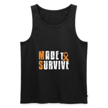Made to Survive - Männer Premium Bio Tank Top - Schwarz - Vorne - Michal (187cm)