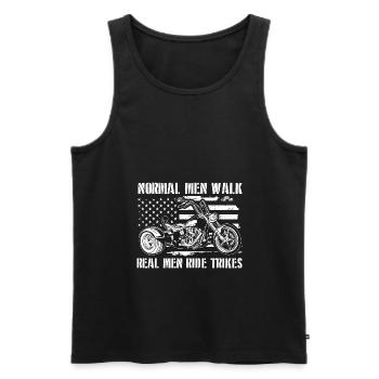 | cadeaux trike Trike Rider Triker Trikes Biker - Débardeur bio Premium Homme - noir - Devant - Michal (187cm)