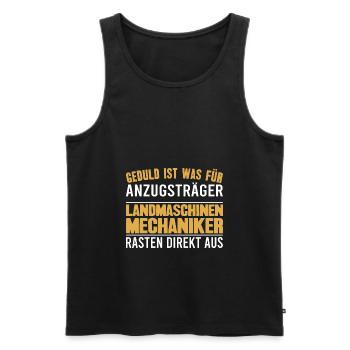 Landmaschinenmechaniker Landmaschinen Traktor - Männer Premium Bio Tank Top - Schwarz - Vorne - Michal (187cm)