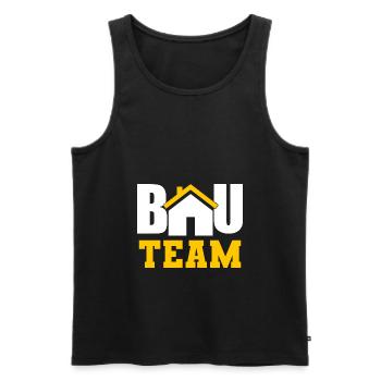 Bau Team Baustelle Bauarbeiter Hausbau - Männer Premium Bio Tank Top - Schwarz - Vorne - Michal (187cm)