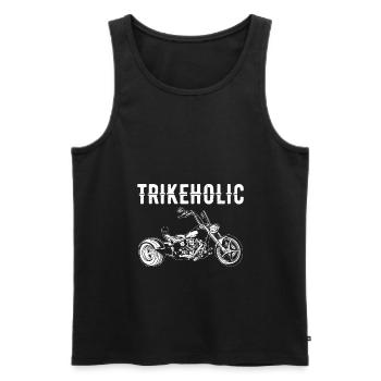 Trikeholic - Trike Triker Trikes - Men's Premium Organic Tank Top - black - Front - Michal (187cm)