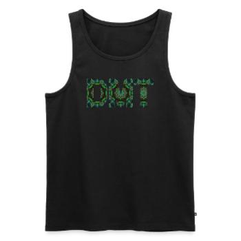 DMT psychedelischer Trip Ayahuasca - Männer Premium Bio Tank Top - Schwarz - Vorne - AI Model Male 178 light (178cm)