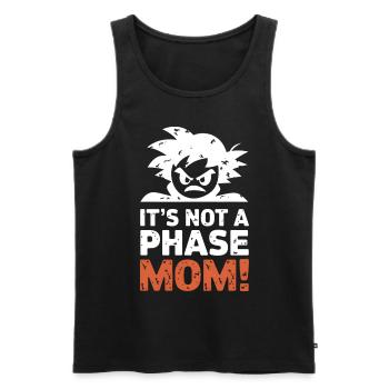Ce n’est pas une phase maman ! Emo Goth Alternative - Débardeur bio Premium Homme - noir - Devant - AI Model Male 178 light (178cm)