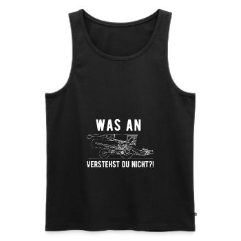 Landmaschinenmechaniker Landmaschinen Traktor - Männer Premium Bio Tank Top - Schwarz - Vorne - Michal (187cm)