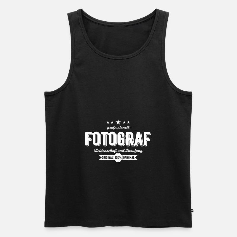 Fotograf beruf - Männer Premium Bio Tank Top - Schwarz