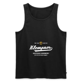 Klempner Handwerk Installateur Zunftzeichen - Männer Premium Bio Tank Top - Schwarz - Vorne - AI Model Male 178 light (178cm)