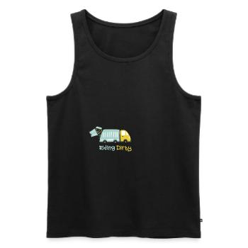 Fahren Mit Einem Schmutzigen Müllwagen - Männer Premium Bio Tank Top - Schwarz - Vorne - AI Model Male 178 light (178cm)