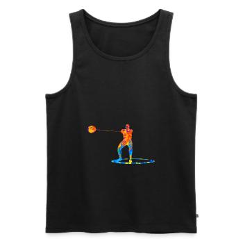 Hammer Throw Hammer Throw Athletics Sport - Men's Premium Organic Tank Top - black - Front - AI Model Male 178 light (178cm)